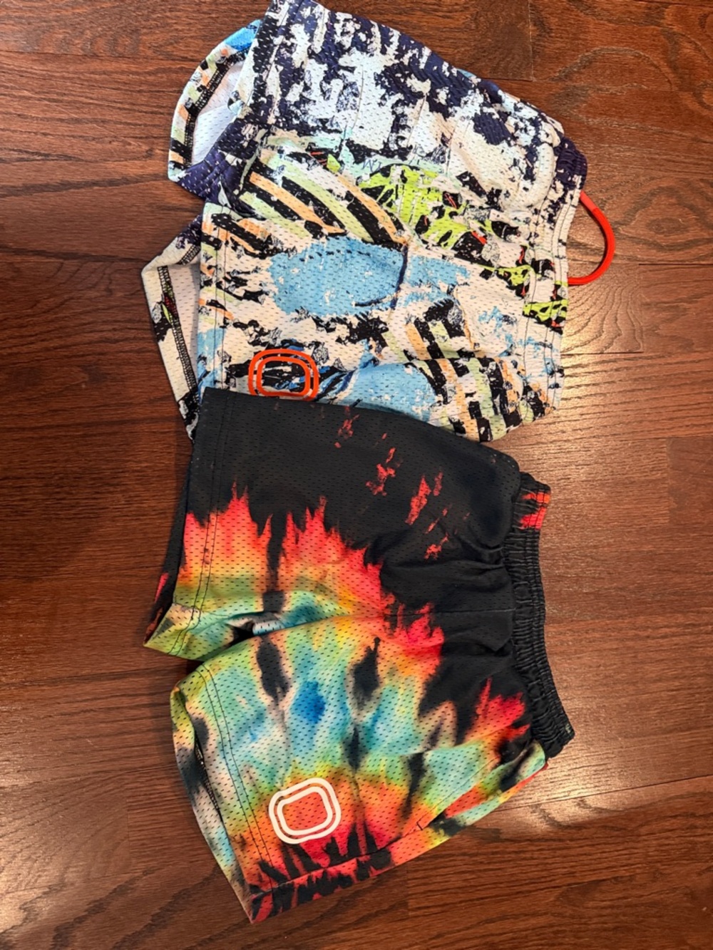 Kids overtime shorts Tie-Dye Active Shorts - Black Multicolor